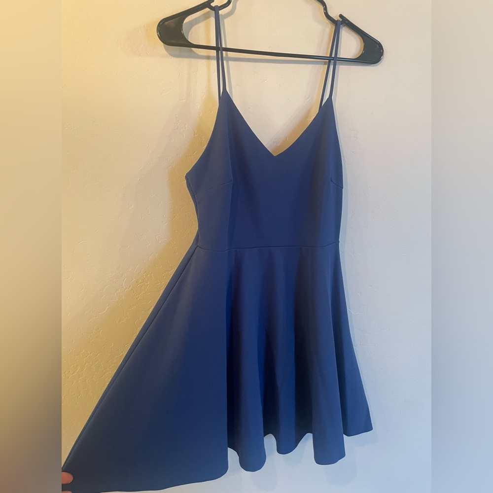 Windsor Royal Blue Strappy Mini Dress